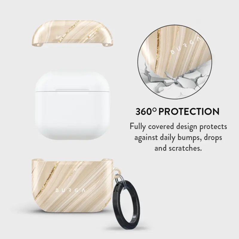 Burga Full Glam - Apple AirPods 4 & AirPods 4 ANC Skyddsfodral - 2999563