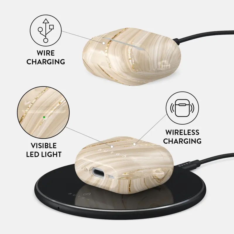 Burga Full Glam - Apple AirPods 4 & AirPods 4 ANC Skyddsfodral - 2999563