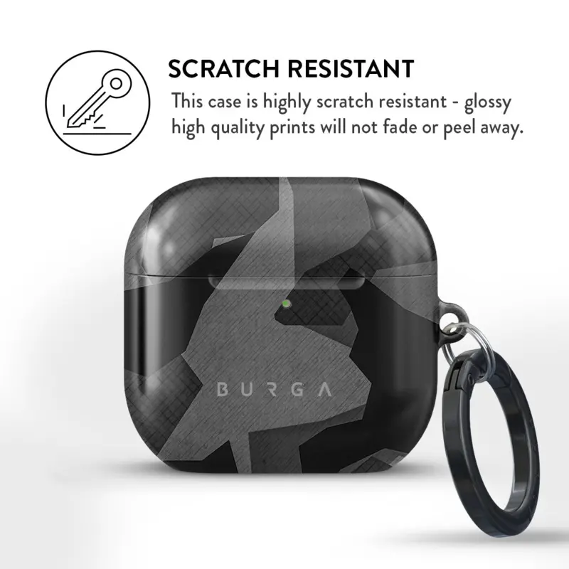 Burga Night Black Camo - Apple AirPods 4 & AirPods 4 ANC Skyddsfodral - 2999622