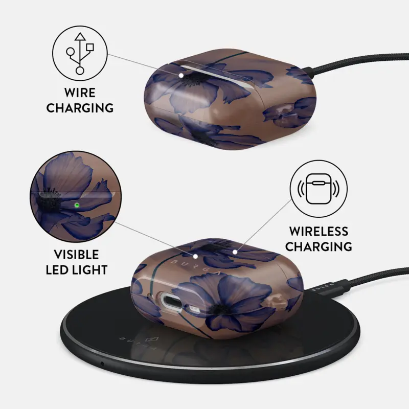 Burga Velvet Night - Apple AirPods 4 & AirPods 4 ANC Skyddsfodral - 2999671