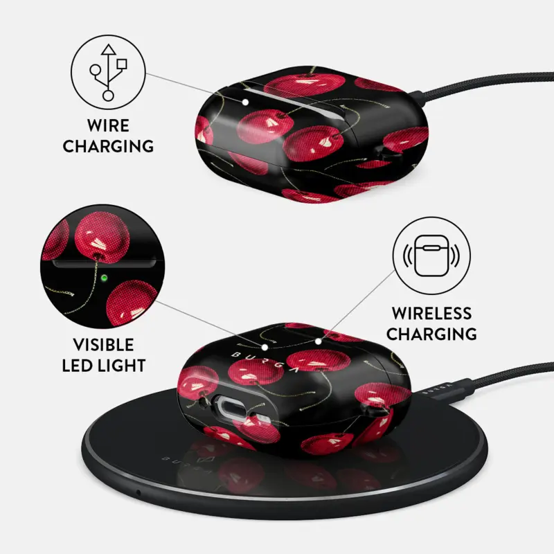 Burga Cherrybomb - Apple AirPods 4 & AirPods 4 ANC Skyddsfodral - 2999675
