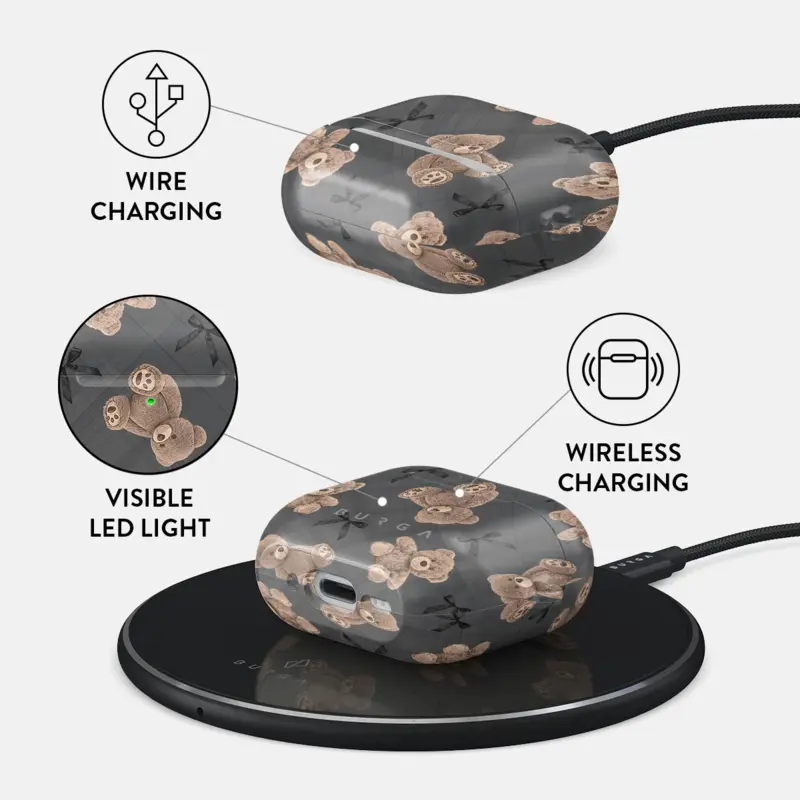 Burga BFF - Apple AirPods 4 & AirPods 4 ANC Skyddsfodral - 2999779