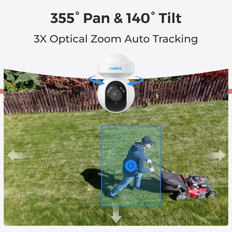 Reolink E1 Utomhus (E540) Smart PTZ WiFi-kamera Vit - 3022261