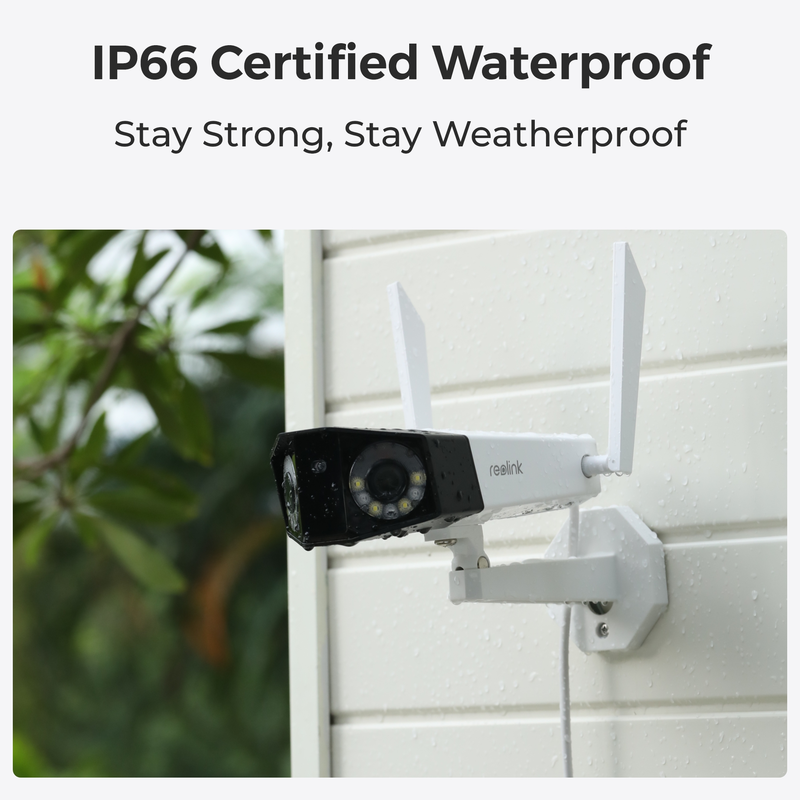 Reolink Duo 2 WiFi (W730) 4K utomhuskamera med 180° vy Vit - 3022267