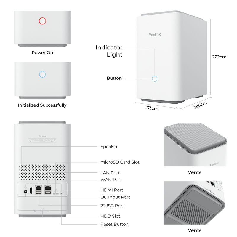 Reolink Home Hub Pro Unified Management & Storage Platform Vit - 3022357