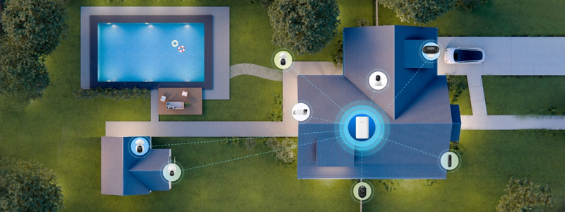 Reolink Home Hub med 2xArgus 3E batterikamera utomhus/inomhus Vit - 3022425