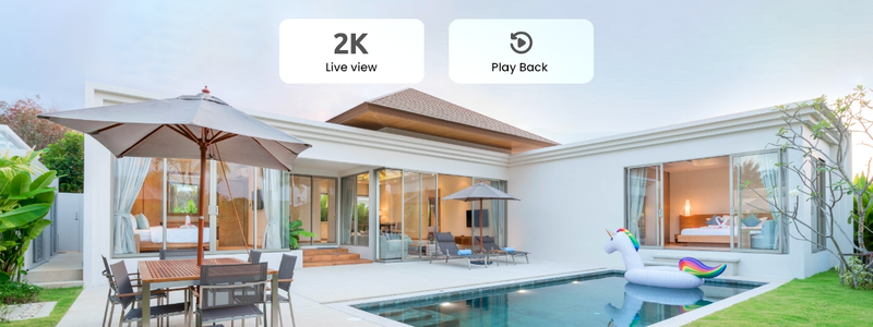 Reolink Home Hub med 2xArgus 3E batterikamera utomhus/inomhus Vit - 3022425