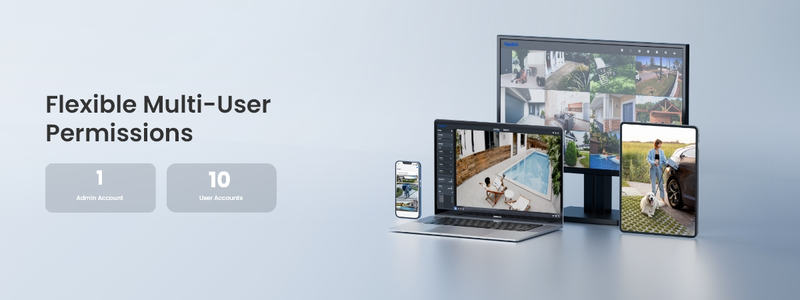 Reolink Home Hub med 2xArgus 3E batterikamera utomhus/inomhus Vit - 3022425