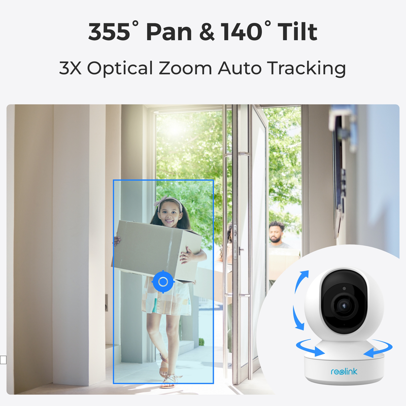 Reolink E1 Zoom (E340) Smart PTZ WiFi inomhuskamera Vit - 3022531