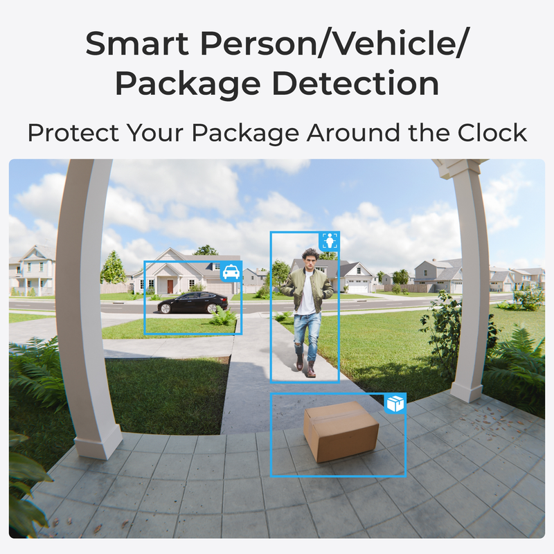 Reolink Videodörrklocka (batteri) Smart 2K Wi-Fi Vit - 3022632