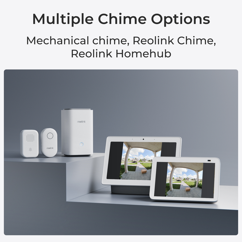 Reolink Videodörrklocka (batteri) Smart 2K Wi-Fi Vit - 3022632