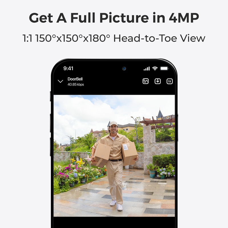 Reolink Videodörrklocka (Batteri) Smart 2K Wi-Fi Svart - 3022634