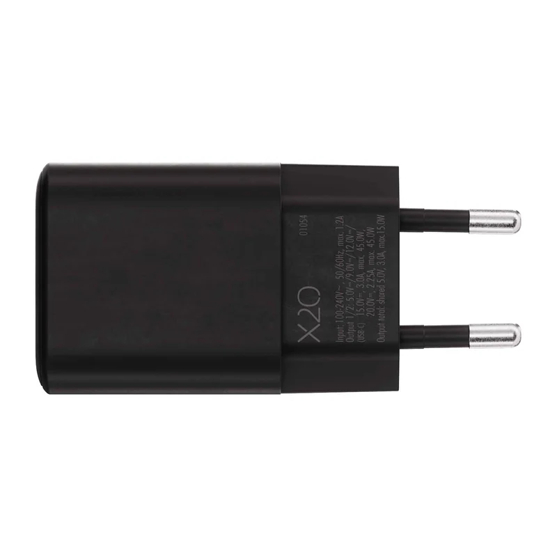 X2O 45W dubbel hemmaladdare USB-C/C GaN svart - 3401054