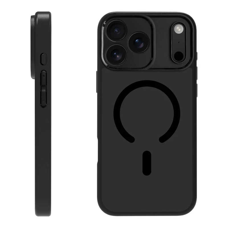 X2O Mag Frosted Skal Apple iPhone 17 Pro Max Semi-Klar/Svart - 3410005