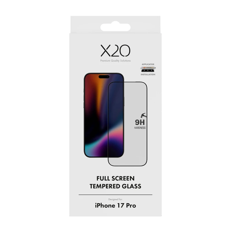 X2O Full Screen Skyddsglas Apple iPhone 17 Pro - 3410010