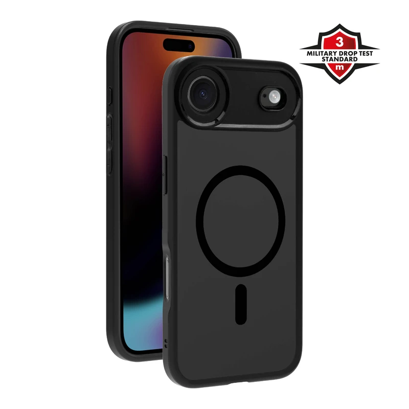 X2O Mag Frosted Skal Apple iPhone Air Semi-Klar/Svart - 3410022
