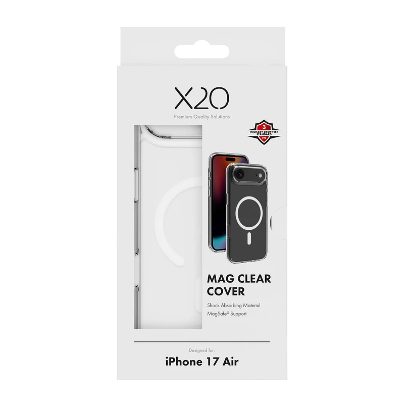 X2O Mag Clear Skal Apple iPhone Air Klar - 3410023