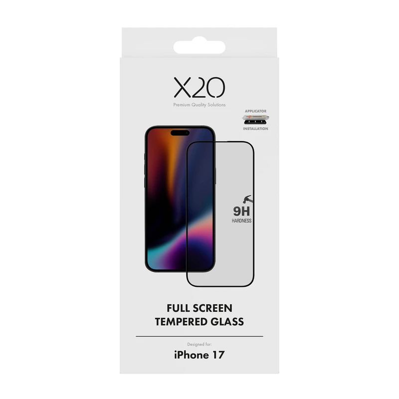 X2O Full Screen Skyddsglas Apple iPhone 17 - 3410027