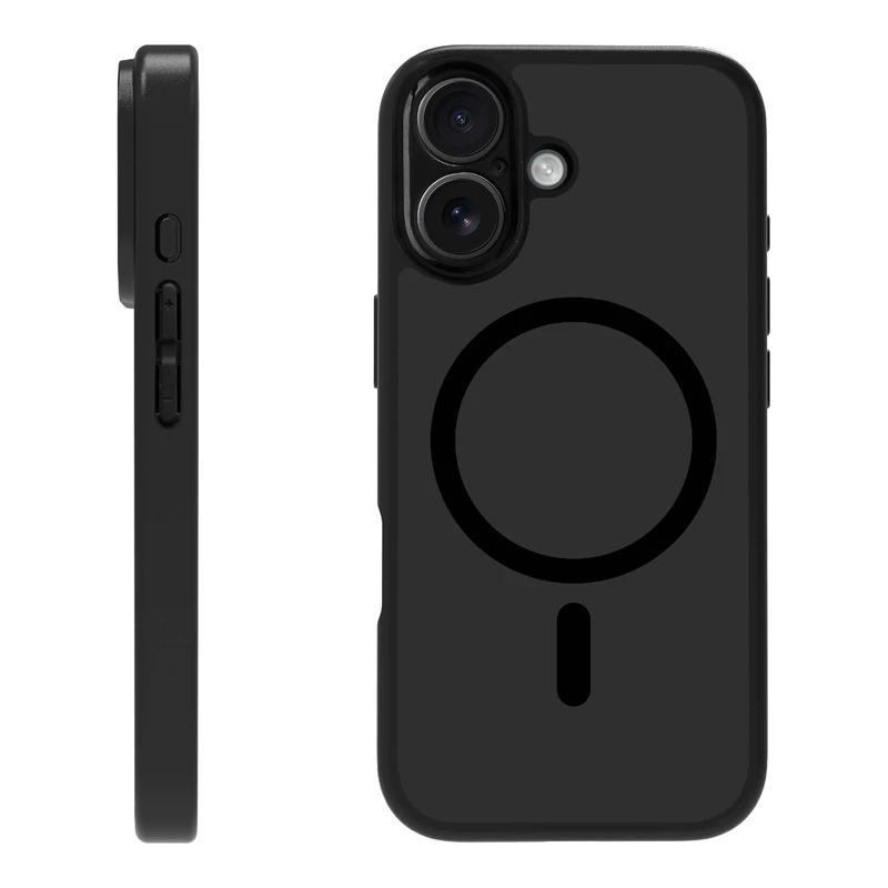X2O Mag Frosted Skal Apple iPhone 17 Semi-Klar/Svart - 3410031