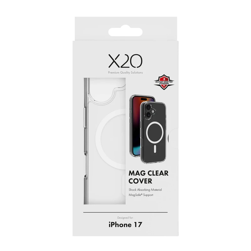 X2O Mag Clear Skal Apple iPhone 17 Klar - 3410032