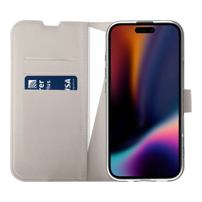X2O Classic Wallet Plånboksfodral Apple iPhone 17 Greige - 3410035