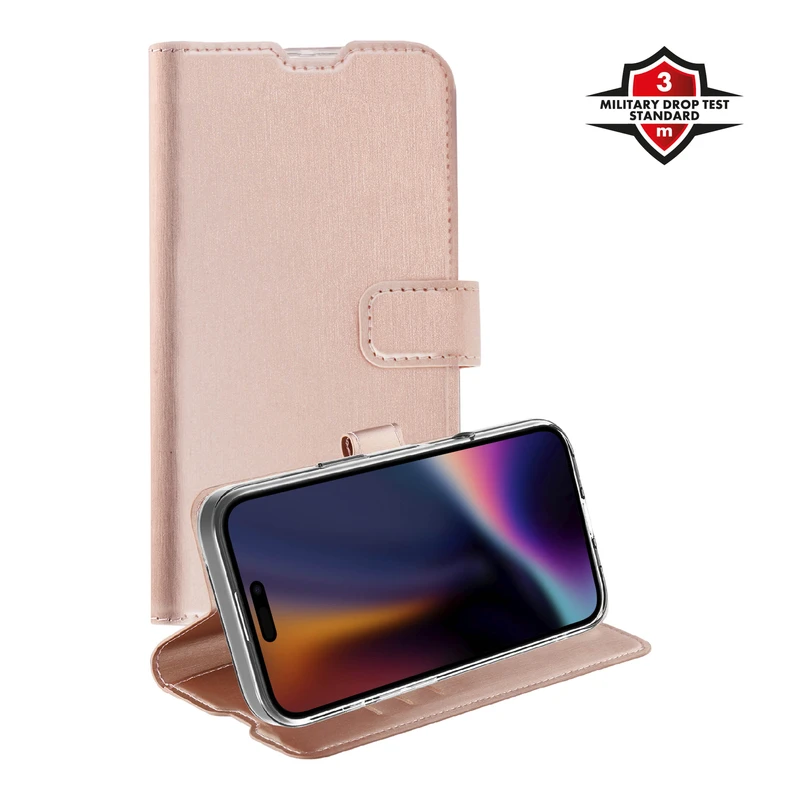 X2O Classic Wallet Plånboksfodral Apple iPhone 17 Rose Gold - 3410036