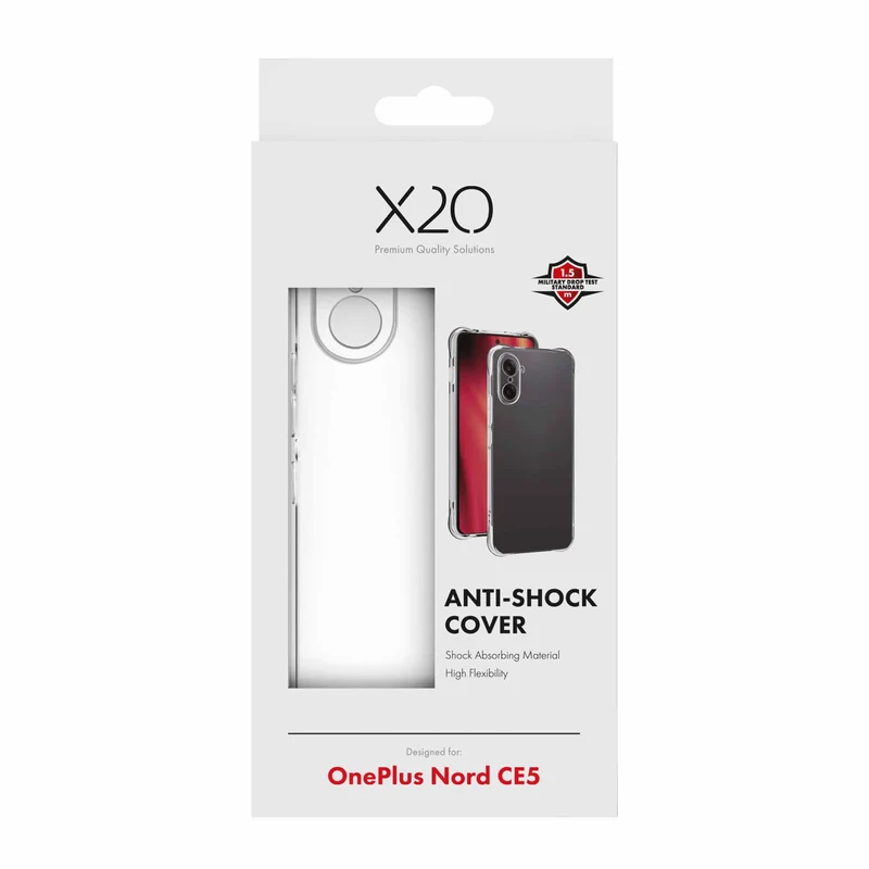 X2O Anti-Shock Skal OnePlus Nord CE5 Klar - 3410057
