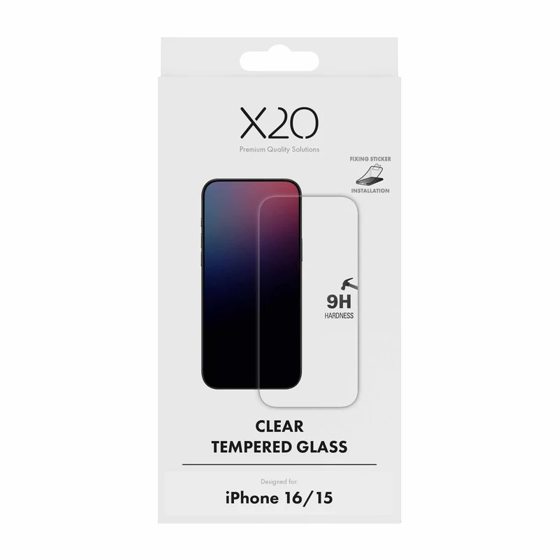 X2O Skyddsglas Apple iPhone 16/15 - 3410067
