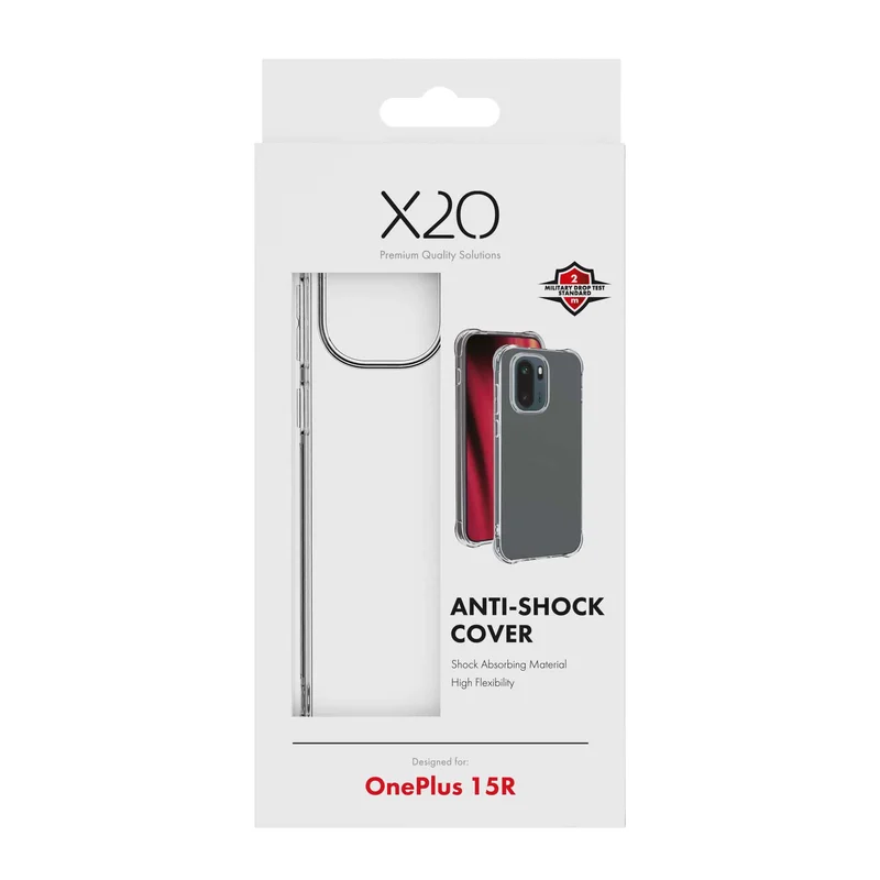 X2O Anti-Shock Skal OnePlus 15R Klar - 3410107