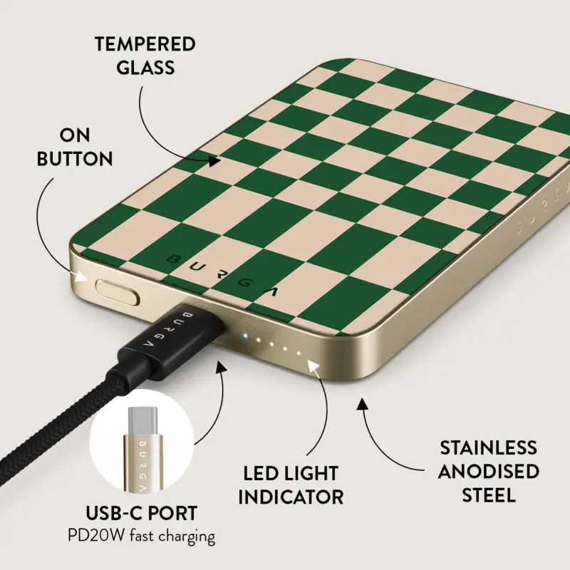 Burga Ivy League - MagSafe Power Bank 5000 mAh Guld - 4108237