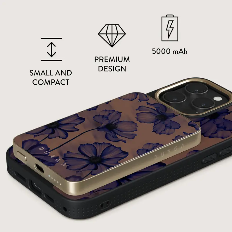 Burga Velvet Night - MagSafe Power Bank 5000 mAh Guld - 4108573