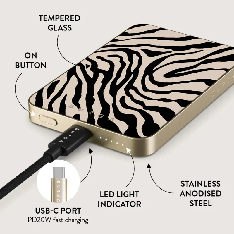 Burga Imperial - MagSafe Power Bank 5000 mAh Guld - 4108769