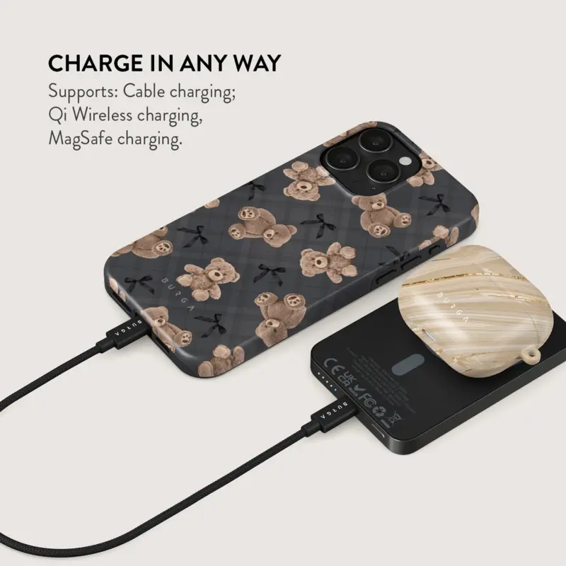 Burga BFF - MagSafe Power Bank 5000 mAh Metallgrå - 4108786