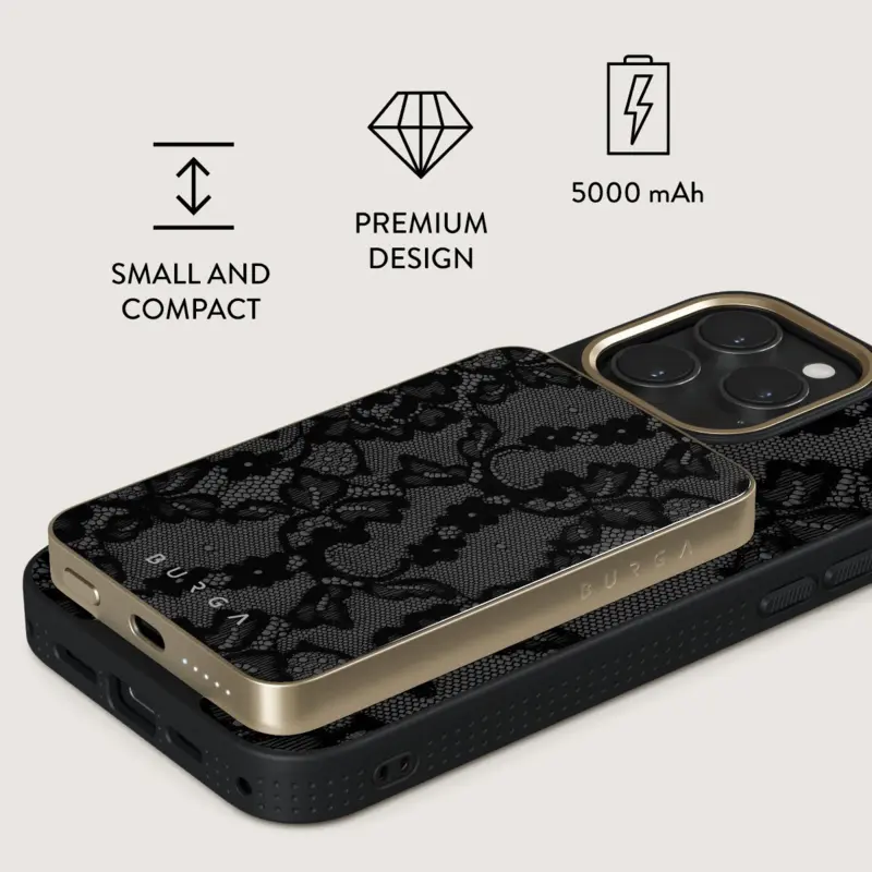 Burga Magnetic - MagSafe Power Bank 5000 mAh Guld - 4108799