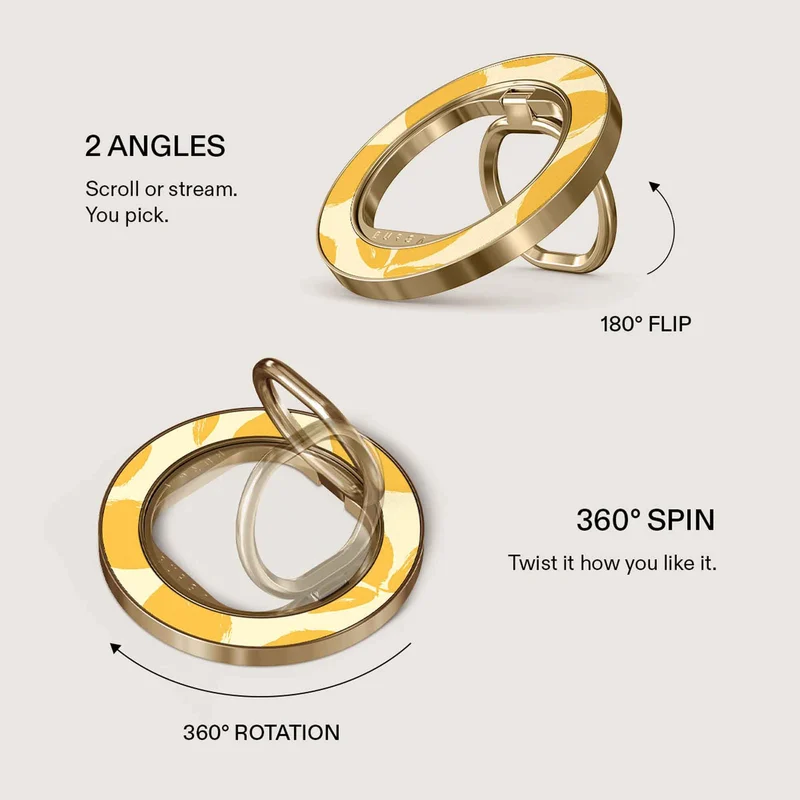 Burga Lemon Tart - Magnetisk Ringhållare Guld - 4153253