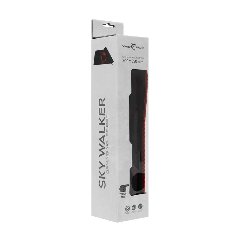White Shark SKY WALKER XL Spelmusmatta 800x350mm Svart/Röd - 2053715