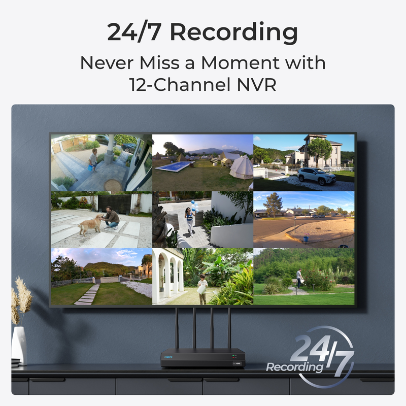 Reolink NVS12-8MB4W (RLK12-800WB4) Kamerasystem Vit - 5398335