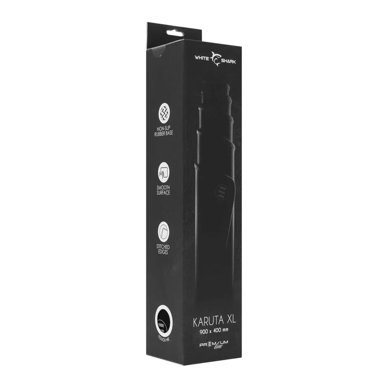 White Shark Premium KARUTA XL Spelmusmatta 900x400mm Svart - 2053889