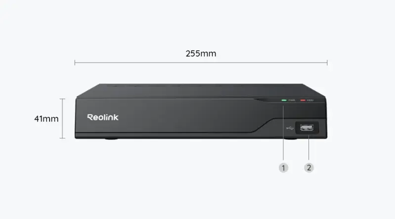 Reolink NVS8 (RLN8-410) 8-kanals PoE NVR Svart - 5398654