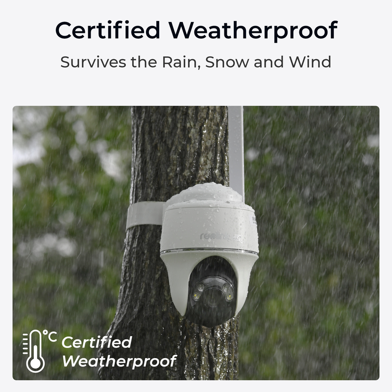 Reolink Go PT Ultra (G440) 4K utomhuskamera med batteri 4G LTE PT Vit - 5398776