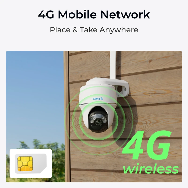 Reolink (G430) Go PT Plus batterikamera för utomhusbruk 4G LTE Vit - 5398909