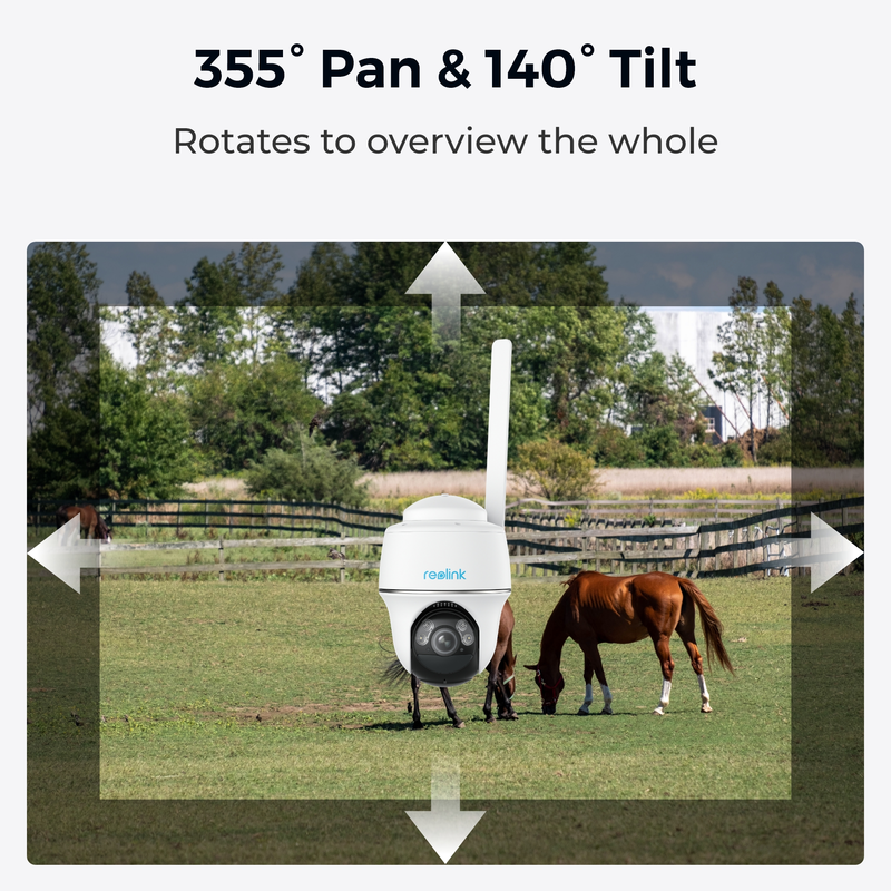 Reolink (G430) Go PT Plus batterikamera för utomhusbruk 4G LTE Vit - 5398909