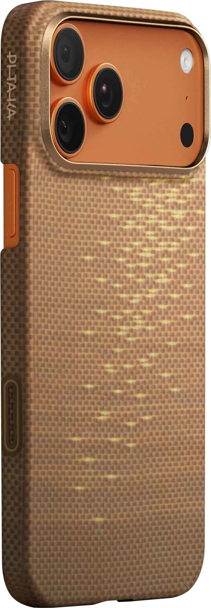 Pitaka Edge MagSafe Fodral iPhone 17 Pro Golden Glint - 5436805