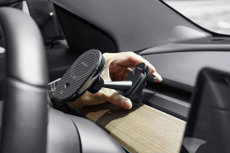 Pitaka MagEZ Pro 2 Tesla Bilhållare MagSafe Qi2 Svart/Grå - 5541559