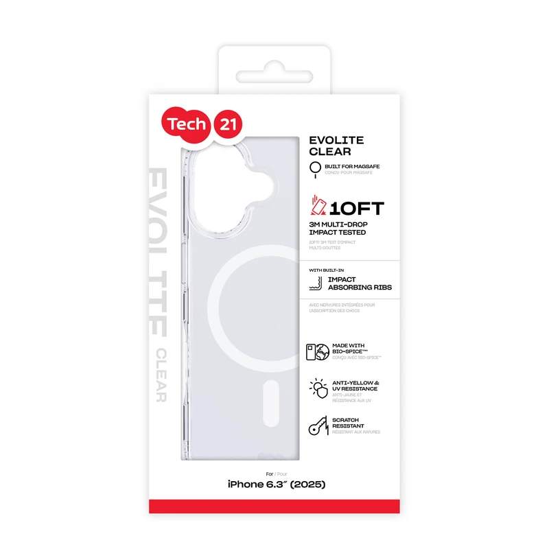 Tech21 Evo Lite MagSafe Apple iPhone 17 Transparent - 5960709