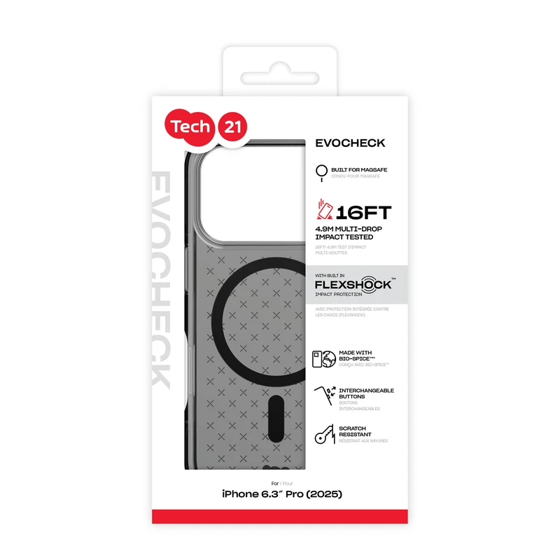 Tech21 Evo Check MagSafe Apple iPhone 17 Pro Rök/Svart - 5960723