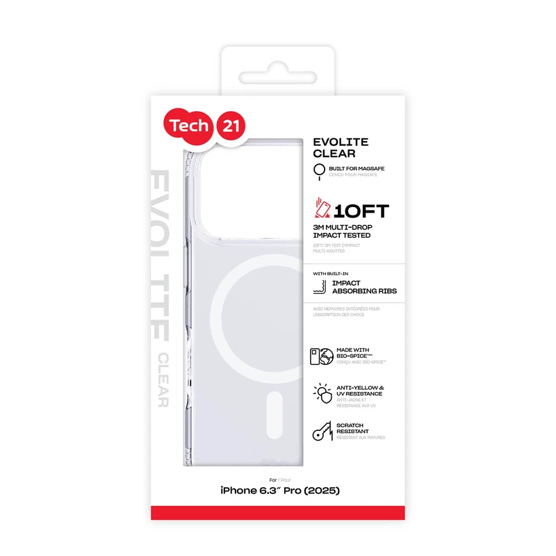 Tech21 Evo Lite MagSafe Apple iPhone 17 Pro Transparent - 5960731