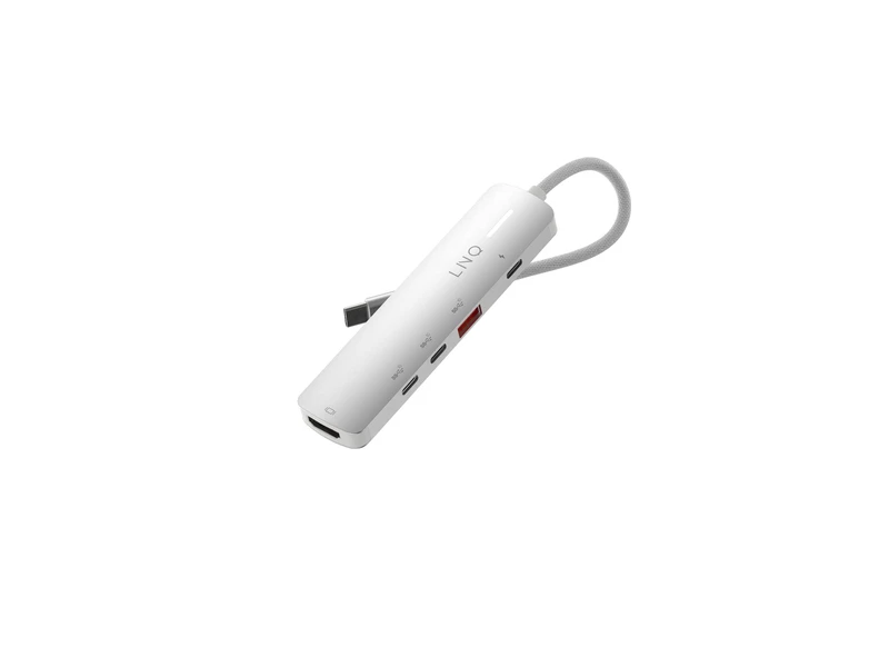 Linq 5in1 PRO 140W USB-C Multiport Hub Aluminiumgrå - 7462270