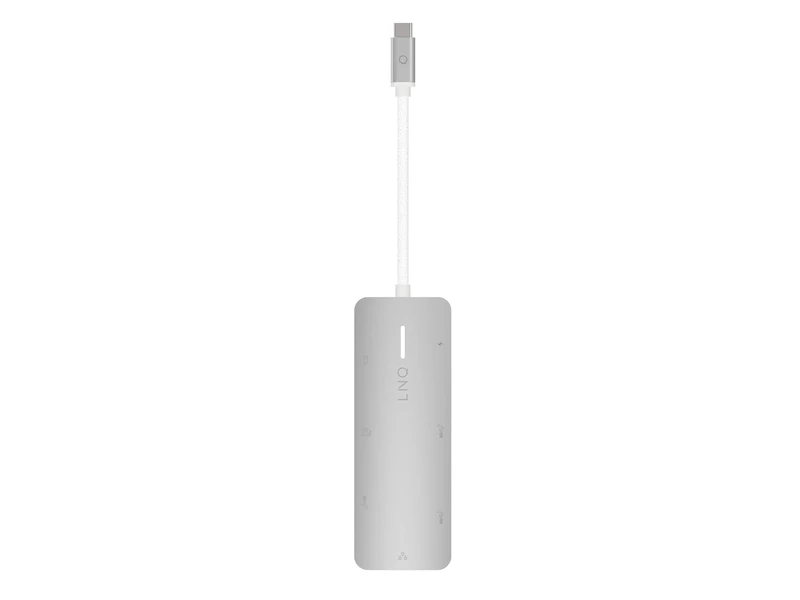 Linq 8in1 PRO 140W USB-C Multiport Hub Aluminiumgrå - 7462272