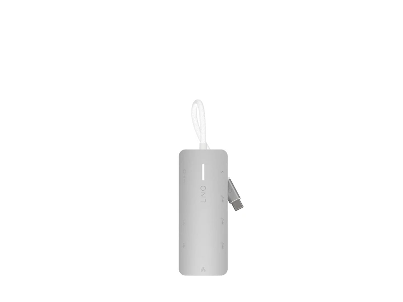 Linq 8in1 8K PRO 140W USB-C Multiport Hub Aluminiumgrå - 7462273